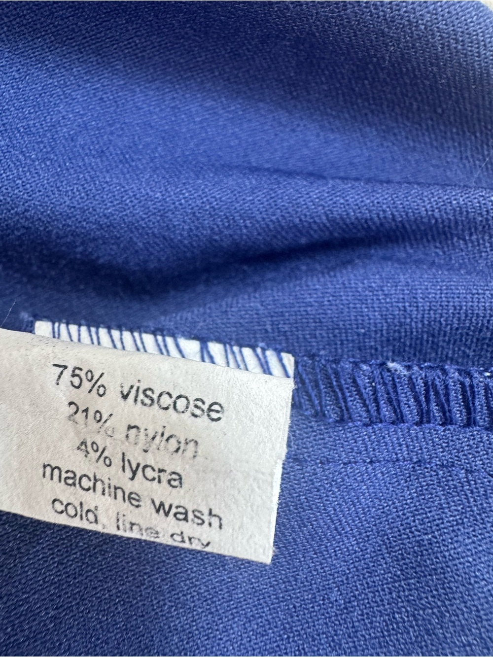 NWT 215$ Porto San Francisco Sleeveless layered Poppycock Dress in Periwinkle M - Picture 7 of 8